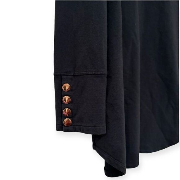 Soft Surroundings Valerie Cowl Neck Pullover French Terry Tunic Top Size Medium - Picture 3 of 6